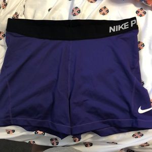 Purple nike pros